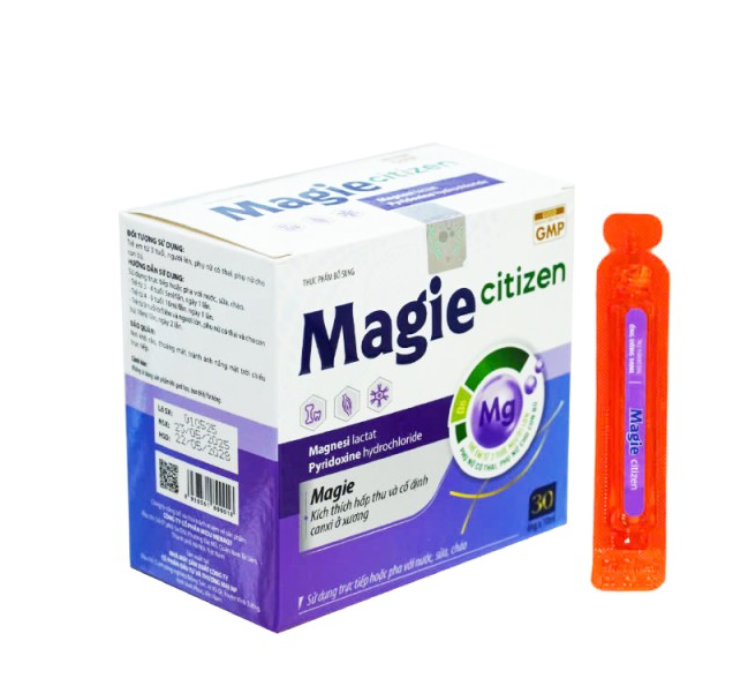Siro bổ sung Magiê và Vitamin B6 Midu Magie Citizen tăng mật độ xương, tăng hấp thu canxi, giảm căng thẳng