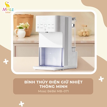 Bình thủy điện giữ nhiệt thông minh Moaz BéBé MB 071