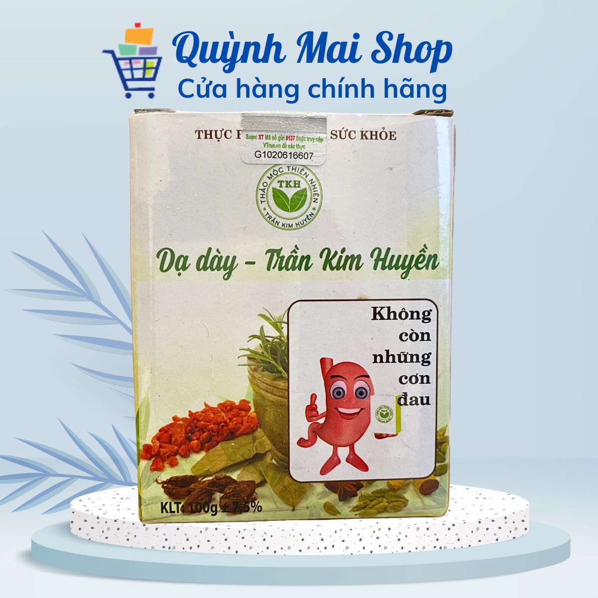 Dạ dày Trần Kim Huyền hỗ trợ làm giảm acid dịch vị, giúp bảo vệ niêm mạc dạ dày, giảm các triệu chứng viêm loét dạ dày tá tràng - 100g