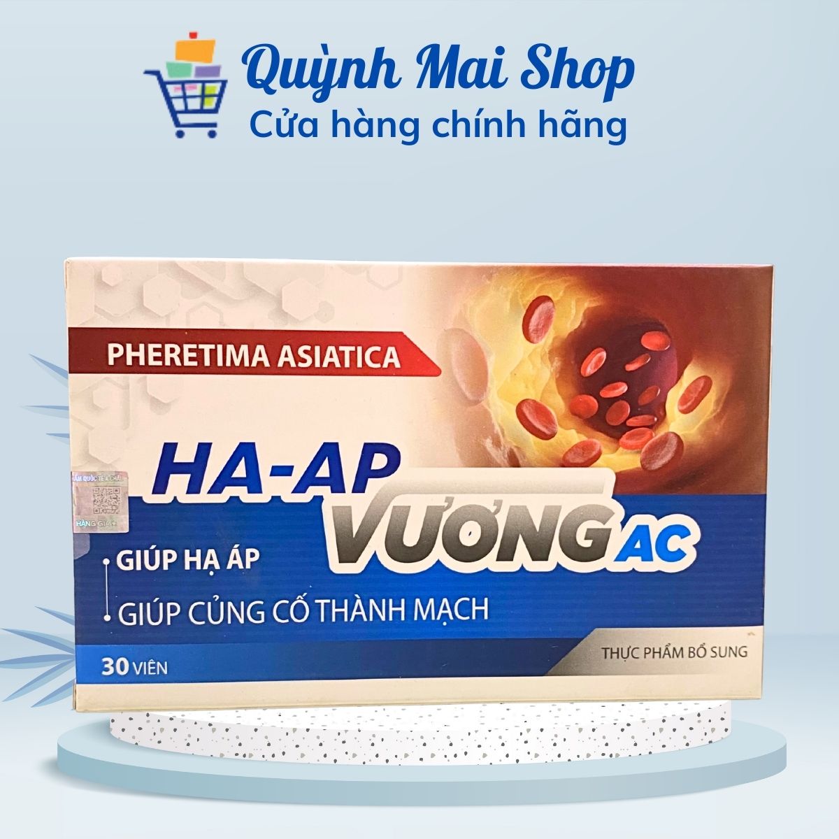 Hạ áp HA-AP vương AC giúp hạ áp, củng cố thành mạch - Hộp 30 viên