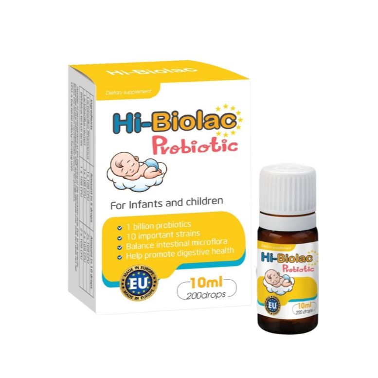 Men vi sinh 10 chủng Hi-Biolac Probiotic ActivMedi bổ sung lợi khuẩn, tăng đề kháng, Lọ 10ml 