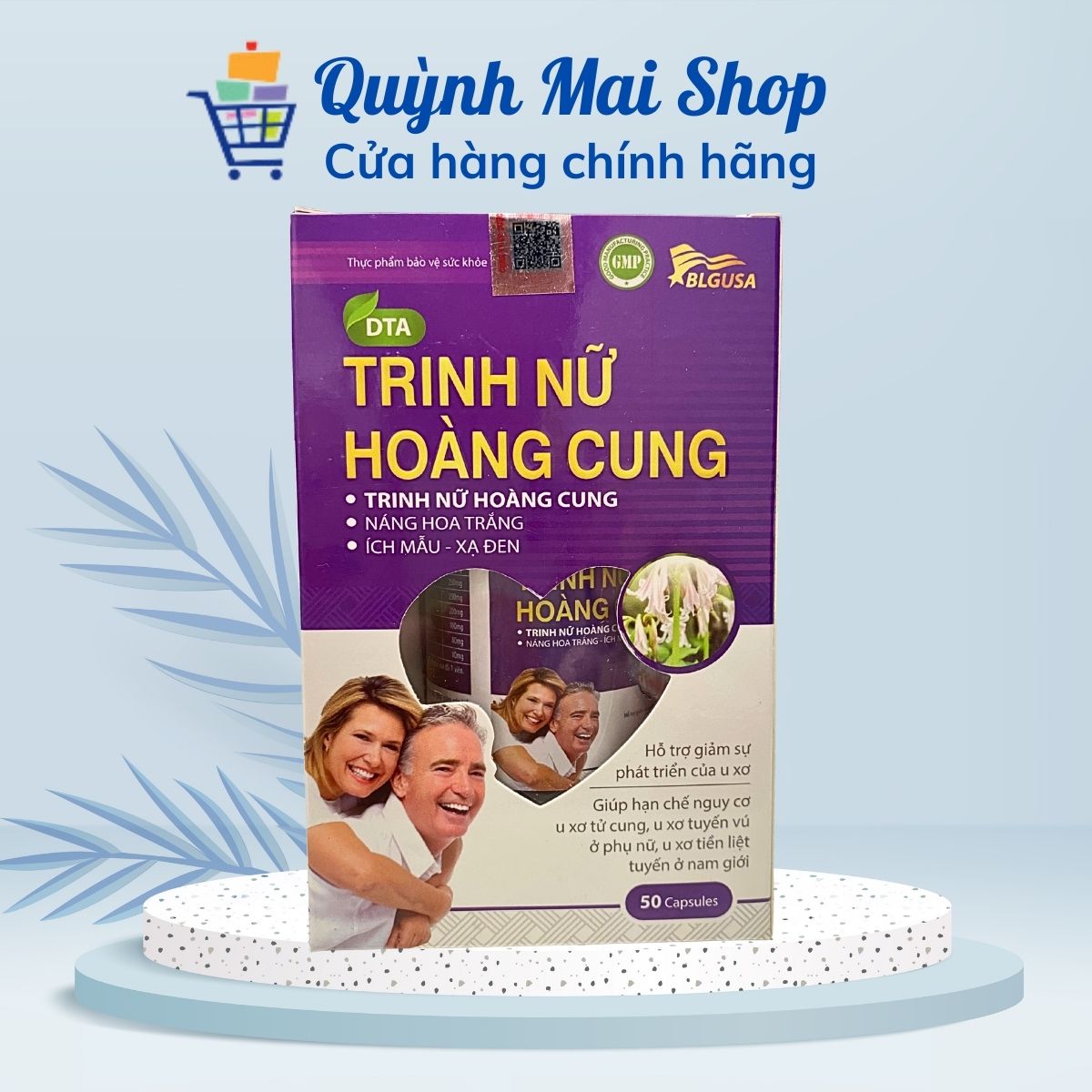 Viên uống Trinh nữ hoàng cung DTA hỗ trợ giảm sự phát triển của u xơ tử cung, tuyến vú, tiền liệt tuyến - Hộp 50 viên
